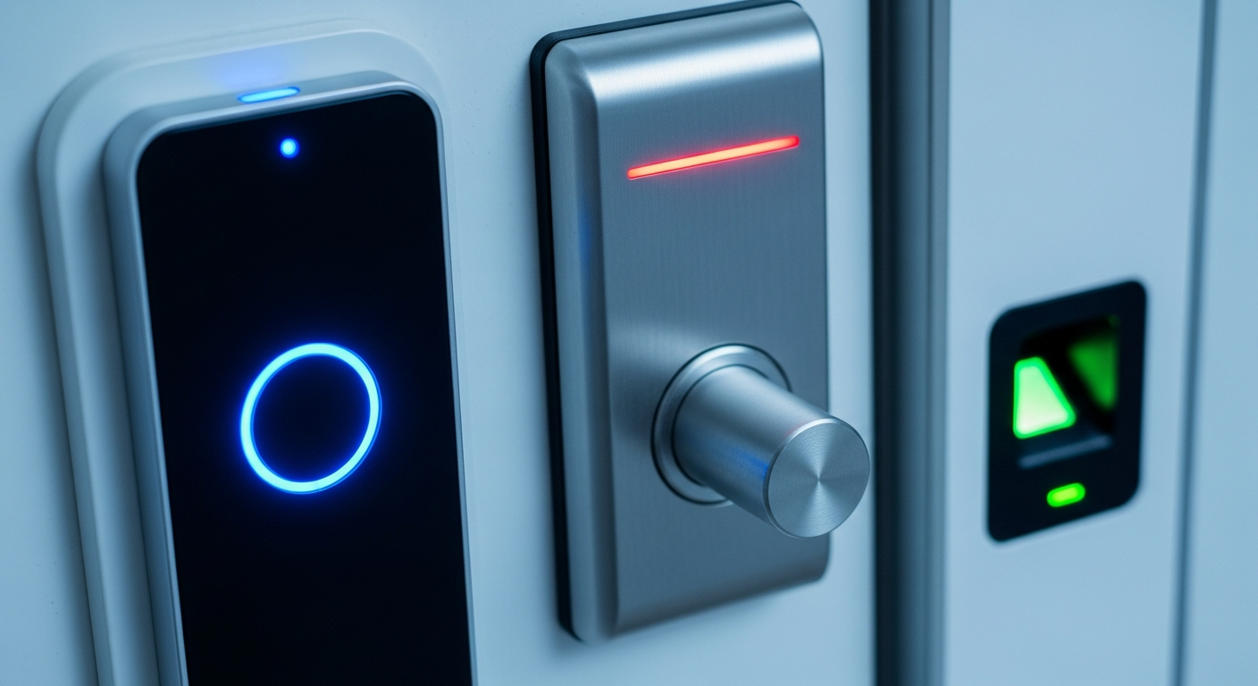 Контроллер у входа — доступ СКУД