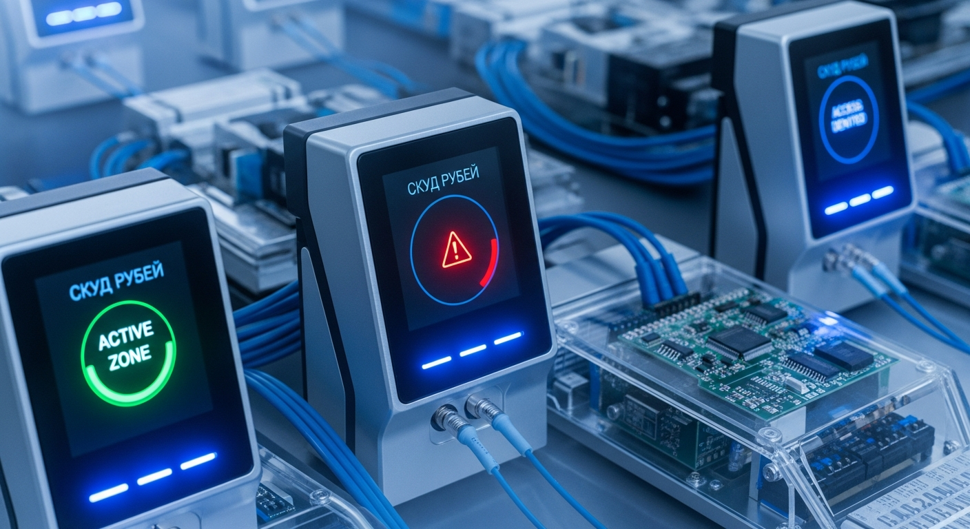 Контроллер у дверного проёма — СКУД Рубеж