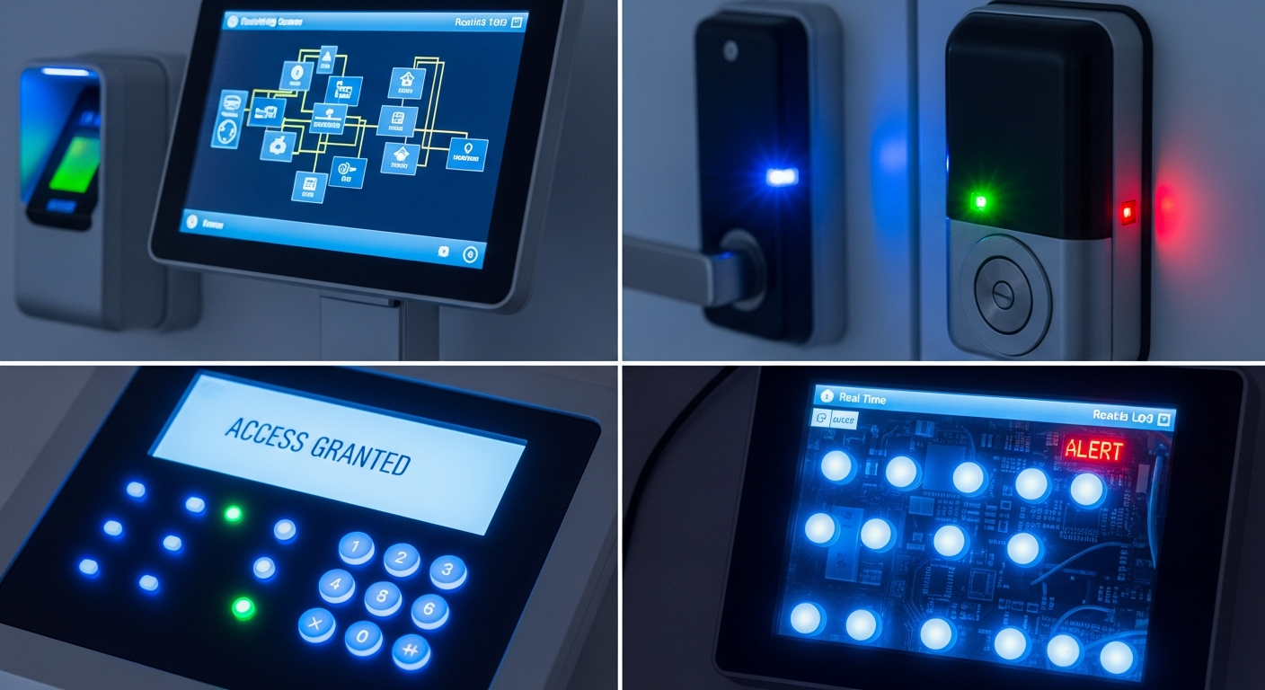 Считыватель у двери и контроллер — управления доступом СКУД