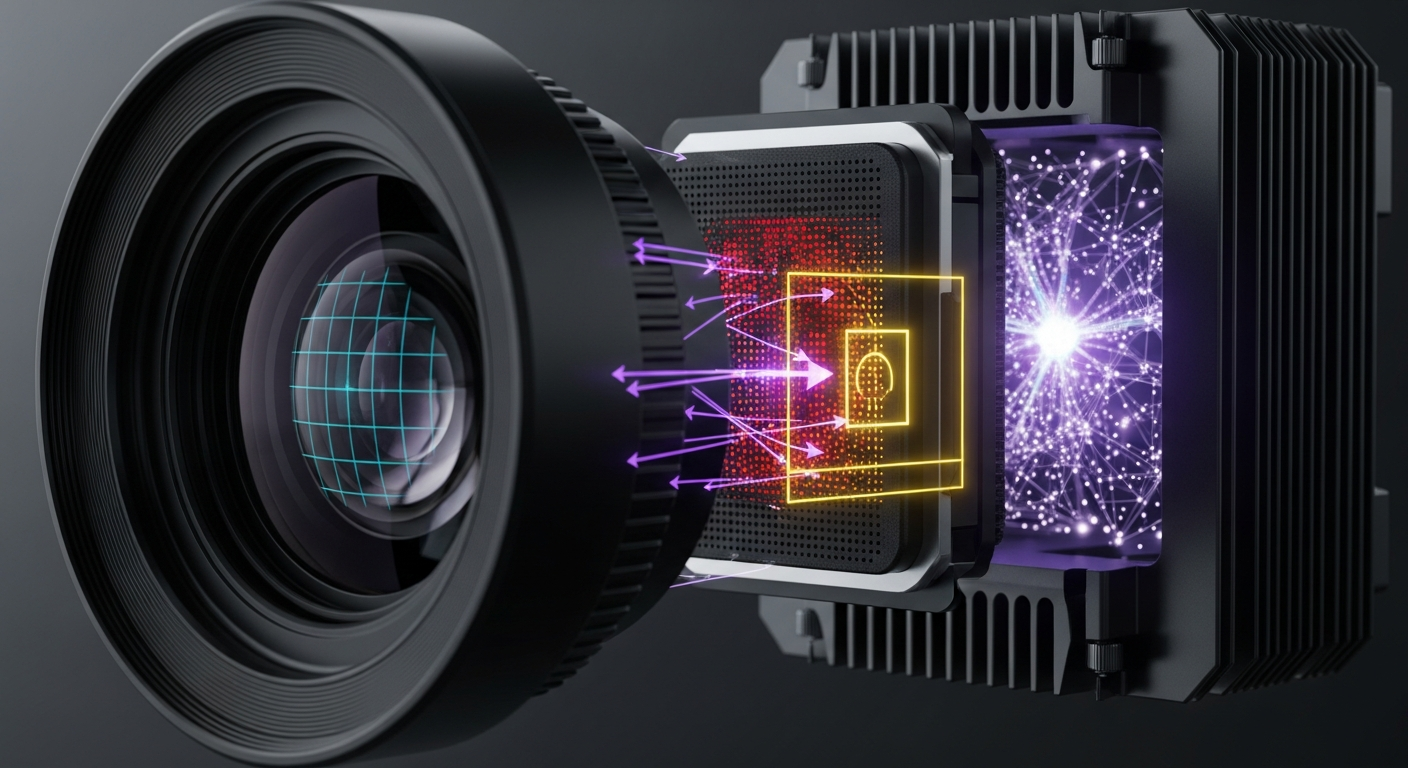 Ночная съёмка склада с ИК-подсветкой — камера smart IP camera