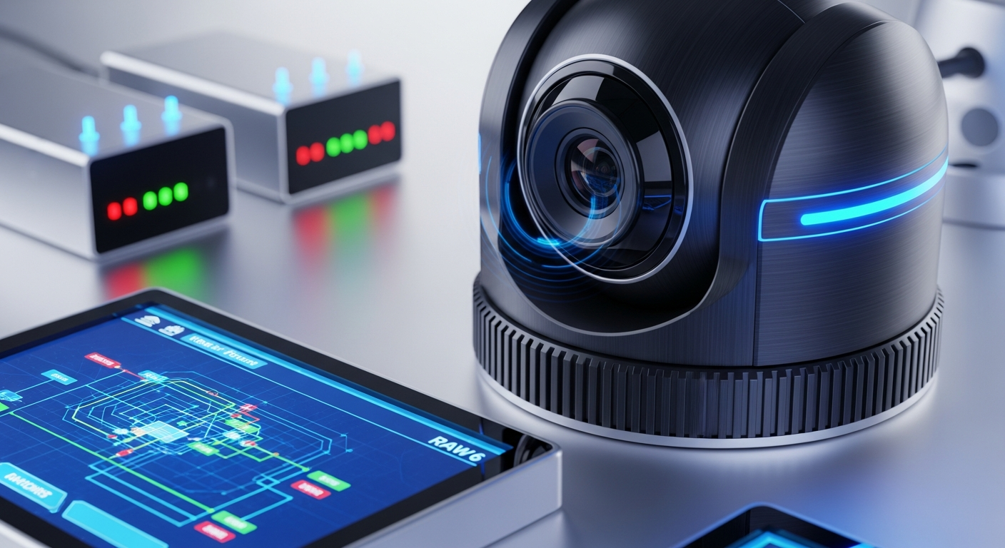 Панорамный обзор торгового зала — поворотная IP камера