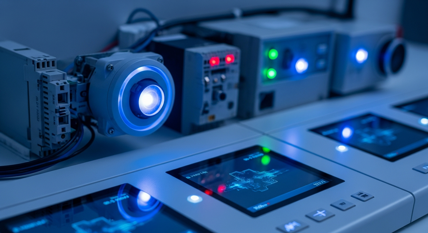 Датчики и прибор контроля — система пожарной сигнализации