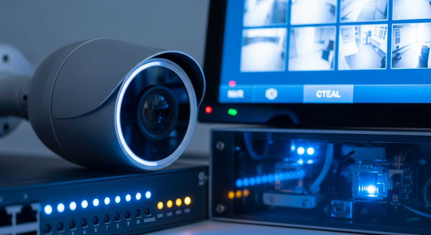 Цветная ночная съёмка в торговом зале — IP-камера Dahua