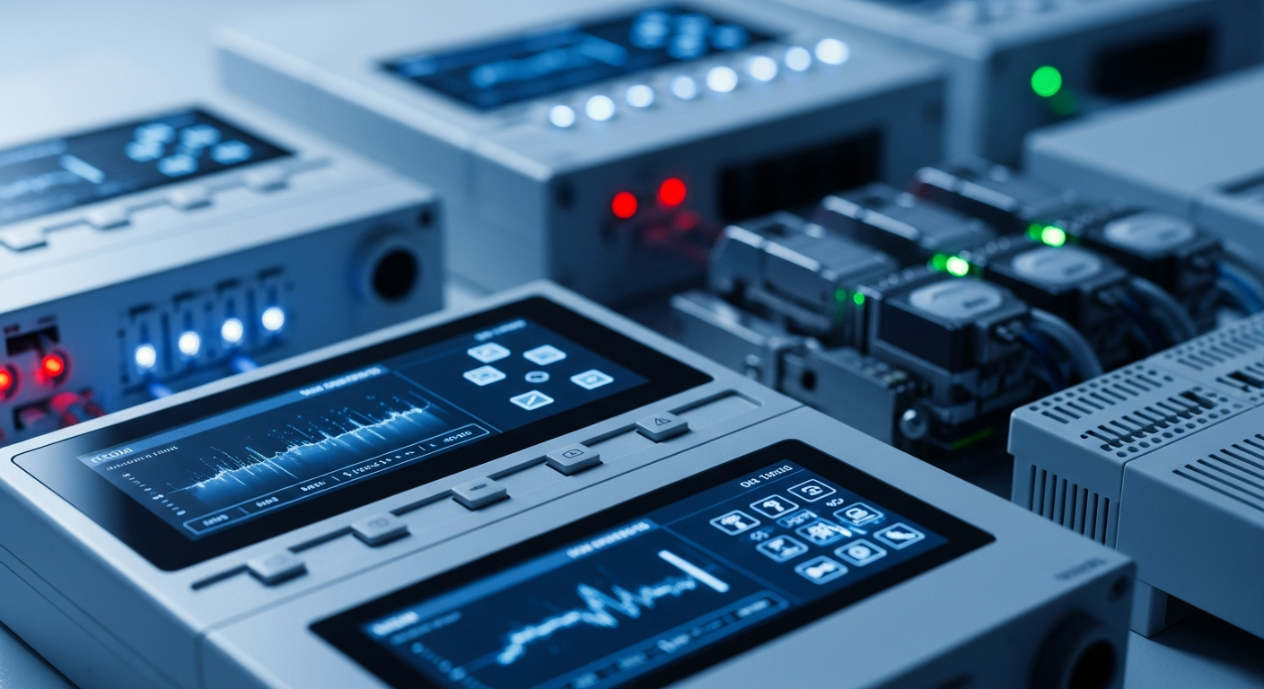 Датчики и центральный прибор на объекте — система пожарной защиты